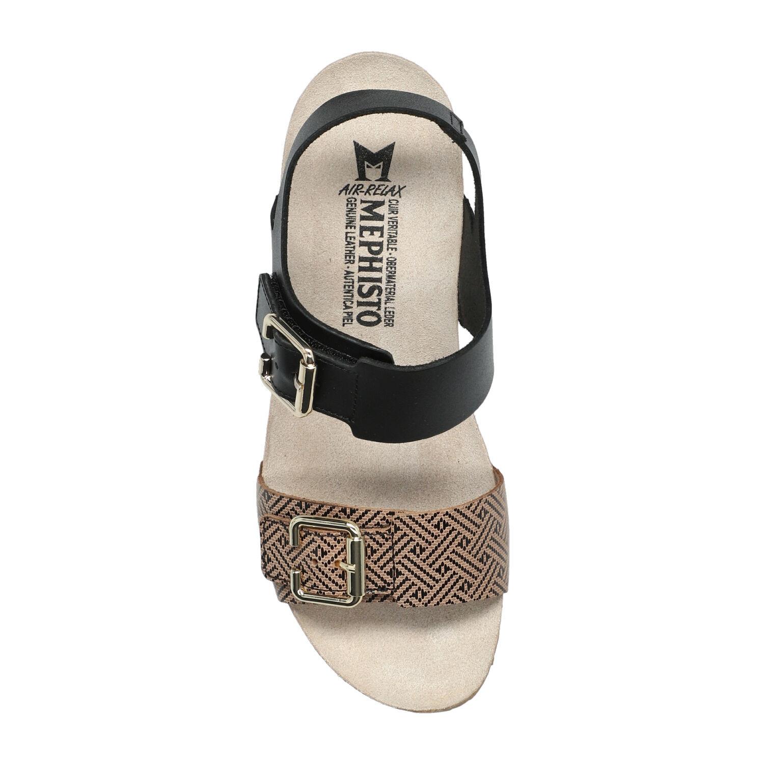 sandales femme modèle Lissandra Noir - Mephisto